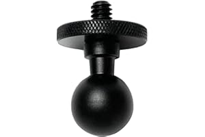 YPBEW 17mm Ball for Head Converter 1/4 Screw for Head for Car Monitor Pad Cellphone Ball Mount Base for Camera BRAC 17mm Ball Mount Adapter Base Phone Holder