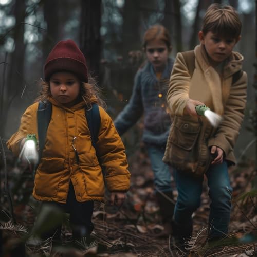 dimmbare High Lumen LED-Leuchte, aufladbare Taschenlampe, Handtaschenlampe für Kinder, für Camping Wandern Notfälle, Krokodil Geschenke für Kinder