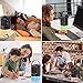 OVPPH Portable Air Conditioner Fan, Personal Fan Desk Fan Space Air Cooler Mini Table Fan Air Circulator Ultra-Quiet Purifier Cooling Fan with Handle and 7 Colors LED Lights for Home, Office, Dorm