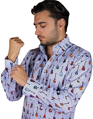 Claudio Lugli Guitar Print Shirt