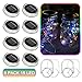 SunKite Solar Mason Jar Lights, 8 Pack 15 LED Waterproof Fairy Firefly Jar Lids String Lights with Hangers(NO Jars), Patio Yard Garden Wedding Easter Decoration - Multicolor