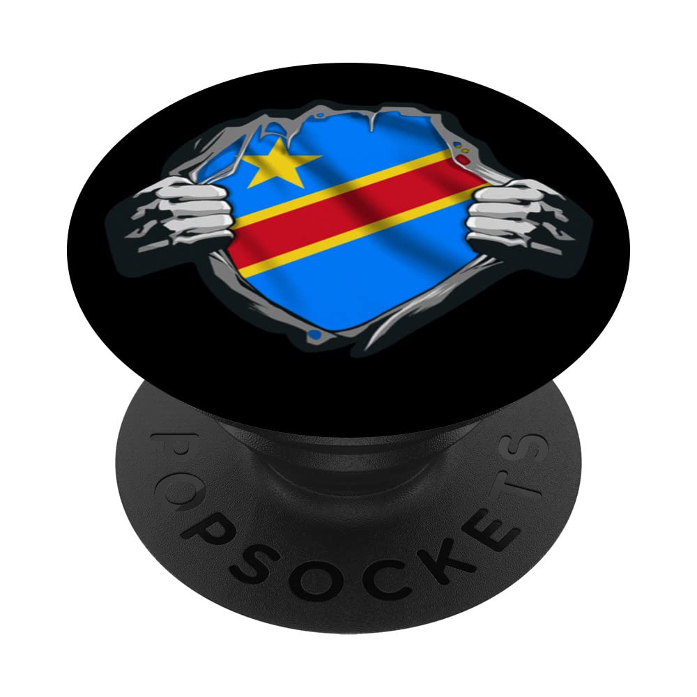 Democratic Republic of the Congo Flag,DRC. PopSockets Swappable PopGrip