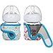 4oz (Set of 2 pcs) Miracle Bean Neoprene Baby Bottle Sleeves – Adjustable Sleeves. Glass Bottles – Improved Heat/Cold Retention – Moisture, Non-Slip Grip – Fox and Elephant