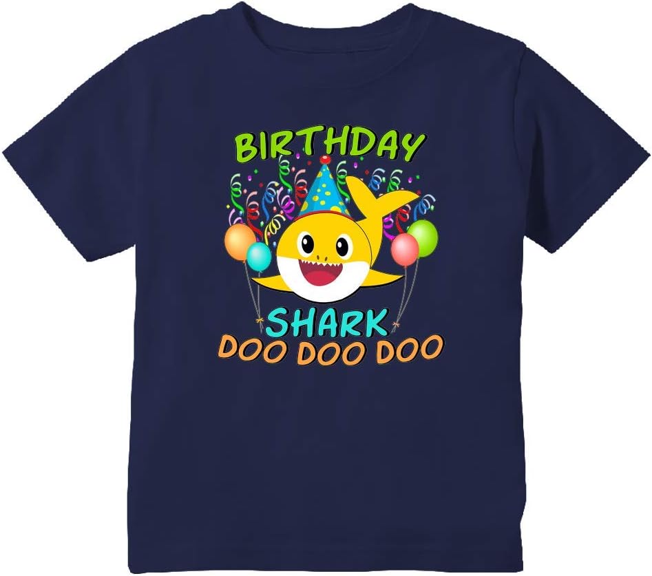 Baby Shark Doo Doo Doo Cute Birthday Shark Toddler T-Shirt
