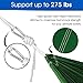 Yes4All Single Lightweight Camping Hammock with Carry Bag – Nylon Parachute Hammock / Lightweight Portable Hammock for Camping, Hiking (Green)