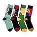 HSELL Famous Painting Van Gogh Printed Mens Dress Socks Art Patterned Fun Crew Socks (Van Gogh 4pack)