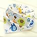 Elesa Miracle Baby and Toddler Bandana Drool Bibs, 10-pack Value Set, Absorbent Cotton with Adjustable Snaps- Boy Set