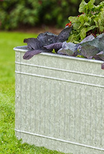 Panacea 83475 Vintage Rectangle Raised Garden Bed Planter