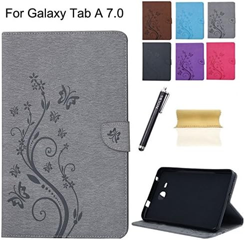 Samsung Galaxy Tab A 7.0 T280 Case,Gkin PU Leather [KickStand] Case Cover with Flip Folio Wallet Simple Cover Case for Samsung Galaxy Tab A 7.0 T280(Gray)