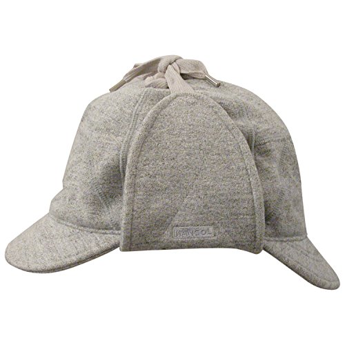 Kangol K0046FA Mens Jersey Deerstalker Hat, Flannel, M