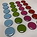 GoodHangups Colorful Round Magnets 25 x 25 mm Pieces Multi Use for Fridge Door Whiteboard Magnetic Screen Door Bulletin Boards Refrigerators Multiple Colors 24 pcs