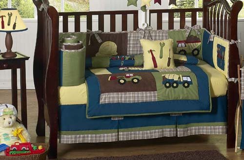 construction nursery bedding set