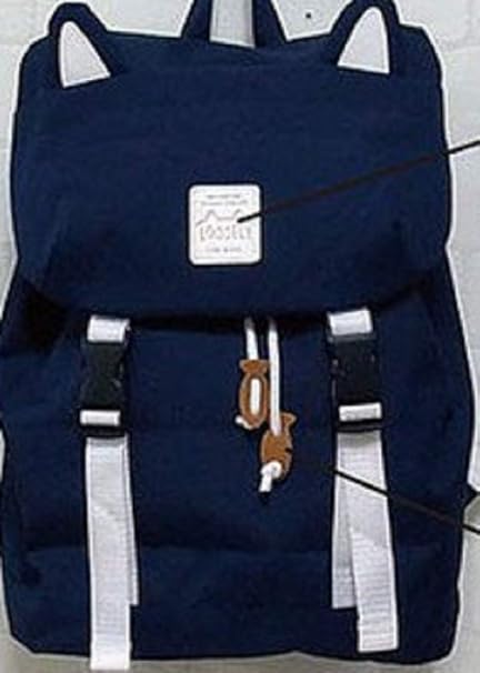 Amazon Co Jp リュック ねこ 猫 ネコ耳 ポリキャン リュック 紺 Hvw617 リュックサック 4104円 3800円 ホーム キッチン