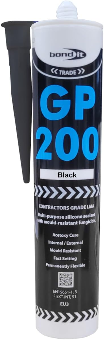 Bond It GP200 General Purpose Acetoxy Silicone Sealant with Fungicide 275ml