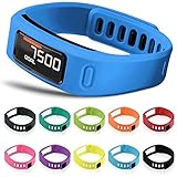 Steven Boy Set of 10 Multi-Color Replacement Wrist Bands For Garmin Vivofit With Clasps Vivofit Bracelets (Large)