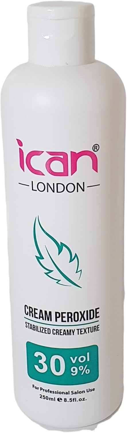 ICAN LONDON PROFESSIONAL CREAM PEROXIDE 30 VOLUME 9% 250 ML, 250 ml (Pack of 1)