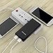 Portable Charger WOBON 5000 mAh Power Bank Ultra Slim External Battery Pack with Built in AC Plug, Type-c Cables for Cell Phone