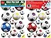 FunToSee Soccer Balls Nursery and Bedroom Wall Decals, Soccer
