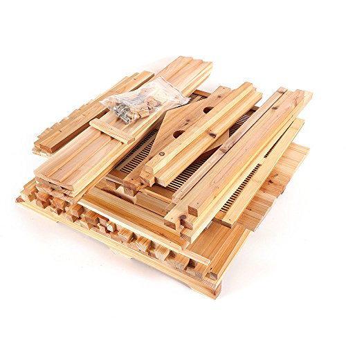 image for Eapmic Auto Honey Hive Beehive Frames + Beekeeping Wooden House Beehiv