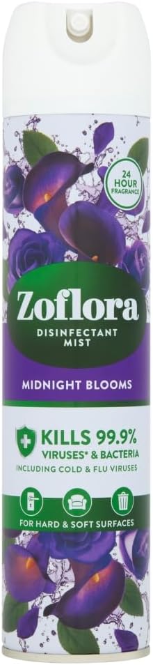 Zoflora Midnight Blooms Disinfectant Mist 300ml Air & Fabric Odour Eliminator