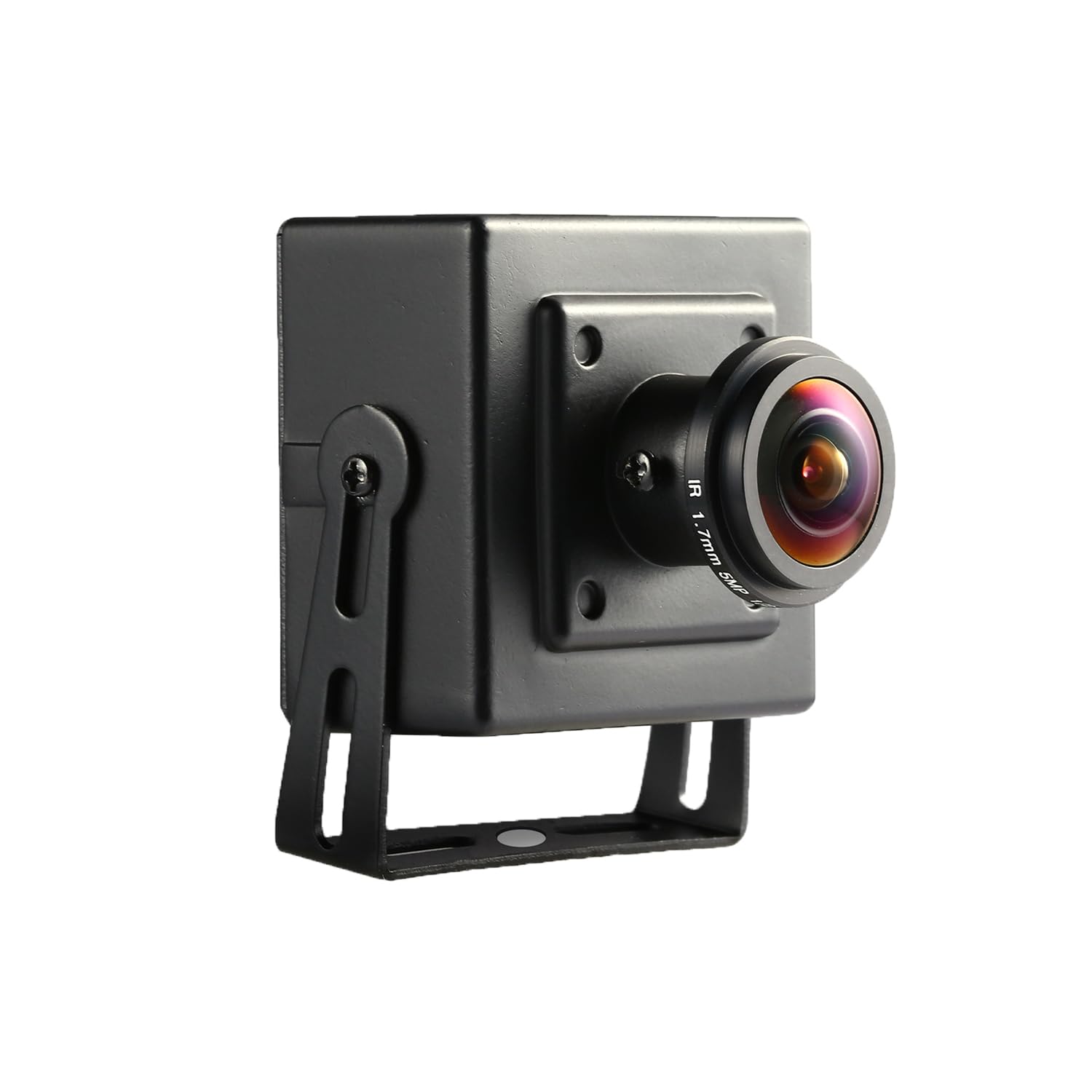 REVODATA 5MP Mini Fisheye POE IP Camera With Microphone,1.7mm Fisheye Lens 180° Viewing Angle P2P Remote View CCTV Video IP Audio Indoor Security Camera,H.265 Motion Detection (I706-3-P-A-HS)