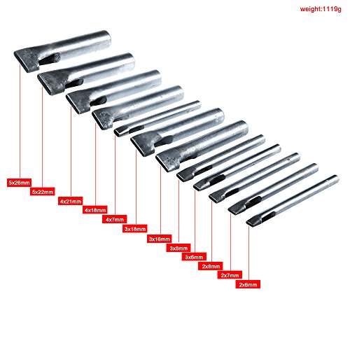 1 12Pcs+Shape+Leather+Working+Oblong