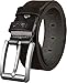 Belts for Men - Full Grain Mens Genuine Leather Belt -Trimmed to Fit (36-38, BLACK)