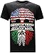 American Grown Mexican Roots Funny Humor T-Shirt