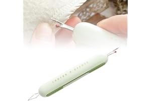 QITELL 2 in 1 Needle Threader Seam Ripper, 2025 New Automatic Needle Threaders Seam Ripper, Quick Needle Threader, Auto Needle Threader Tool for Hand Sewing Knitting Craft (Green)