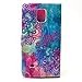 Galaxy Note 3 Case, Firefish High Quality PU Leather Case Wallet Flip Kickstand Case [Flap Closure] [Card Slots] Protective Cover for Samsung Galaxy Note 3 + One Stylus-Flower