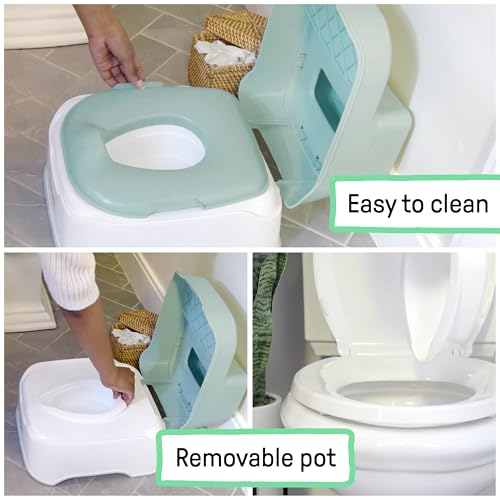 Ingenuity Prepare to Potty 3-in-1 System - Potty Training Toilet, Topper, Step Stool, Easy Setup, for Toddlers Ages 18 Months+