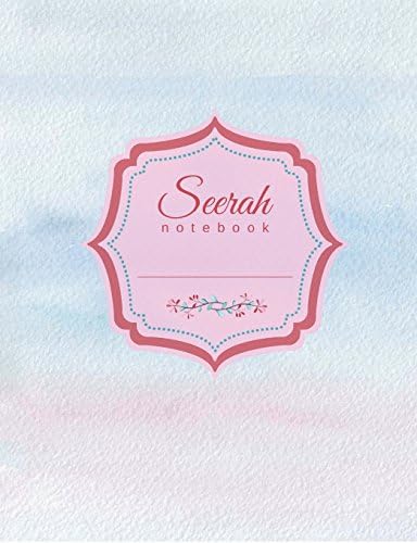 Seerah Notebook: Wide Ruled Lined Paper (7.44" x 9.69" - 140 pages) Islamic gifts for Students, Women & Girls. Muslim Journal, Watercolor Design.