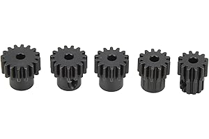 Heayzoki RC Motor Sprocket Set, High Strength Molybdenum Steel for 1/10 RC Car Motor Spare Parts