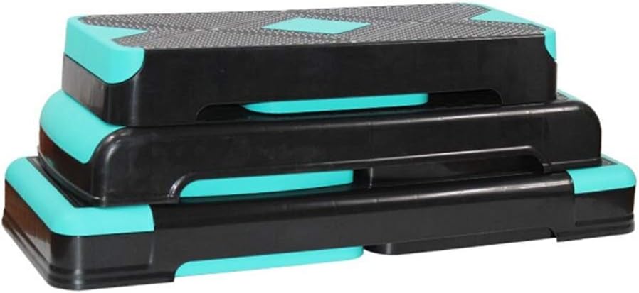 DASEXY 68/78/90cm Workout Aerobic Stepper In Fitness Exercise Height-adjustable Removable With Rubber Pedals (Color : Blue, Size : 68cm)