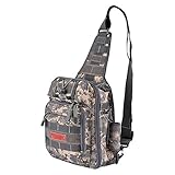 Fiblink Waterproof Sports Single Shoulder Fishing Tackle Bag Backpack or Handbag Crossbody Messenger Sling Bags for Camping Hiking Cycling Outdoors Sport