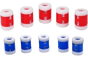 Booge 10 Pcs 2 Sizes Plastic Knit Counter Knitting Crochet Stitch Marker Row Counter for Recording The Number of Weaving Rows - 5 Large and 5 Small