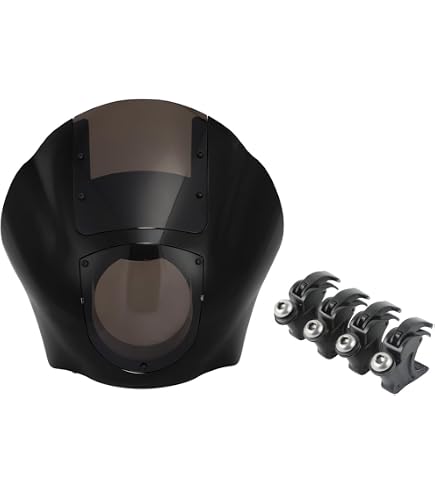 Amazon.com: XFMT Vivid Black Detachable Quarter Fairing Clear