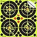 Splatterburst Targets - 6 inch Adhesive Stick & Splatter Reactive Shooting Targets - Gun - Rifle - Pistol - Airsoft - BB Gun - Pellet Gun - Air Rifle (10 Pack)