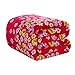 JML Luxury Flannel Fleece Blanket - Printed Warm Fuzzy Ultra Plush Lightweight Couch Bed Blanket All Season (King, Flower Blossom)