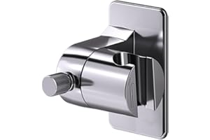 Wall Mount Showerhead Bracket, Adjustable ABS Holder for Handheld Wands, Multi-Angle Pivots Stand, Universal Pivots Mount, Ea