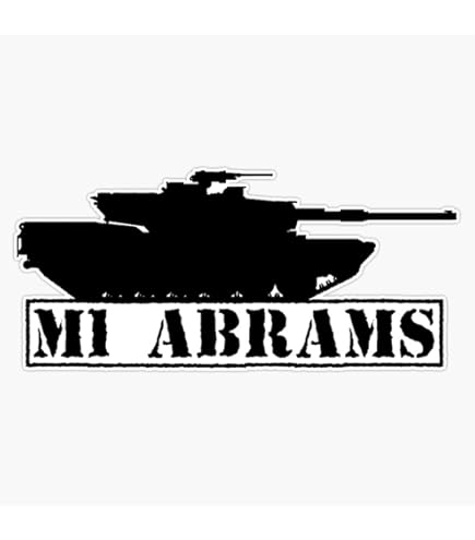 US Army M1 Abrams Tank Vinyl Sticker - 5" Waterproof Decal For Laptop, Car, Water Bottle | Made In USA