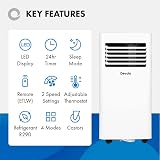 Devola 4-in-1 10000 BTU WiFi Portable Air Conditioner Dehumidifier view 4