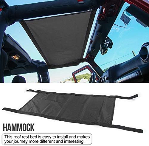 liuxi Waterproof Car Roof Rest Hammock for Jeep Wrangler YJ, TJ, JK & JKU (2007-2017) Outdoor Equipment - Load-bearing Up 100kg