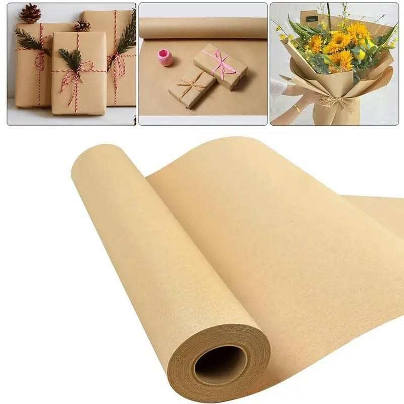 Kraft Paper Roll (60cm x 30m) - 80gsm: Versatile, for Wrapping Gifts, Crafts and Decoration. Packaging Paper.