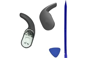 1x Pair Knomix Left&Right Replacement Parts Ear Hook Wingtip for Fit Pro True Wireless-Gray