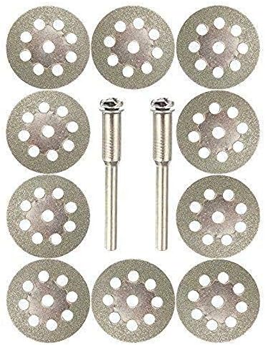 10PCS Diamond Cutting Wheel Saw Blades Cut Off Discs Set Rotary Replacement Tool,0.86in