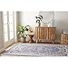 Home Dynamix Premium Sakarya Traditional Medallion Border Area Rug, Country Blue, 3'7