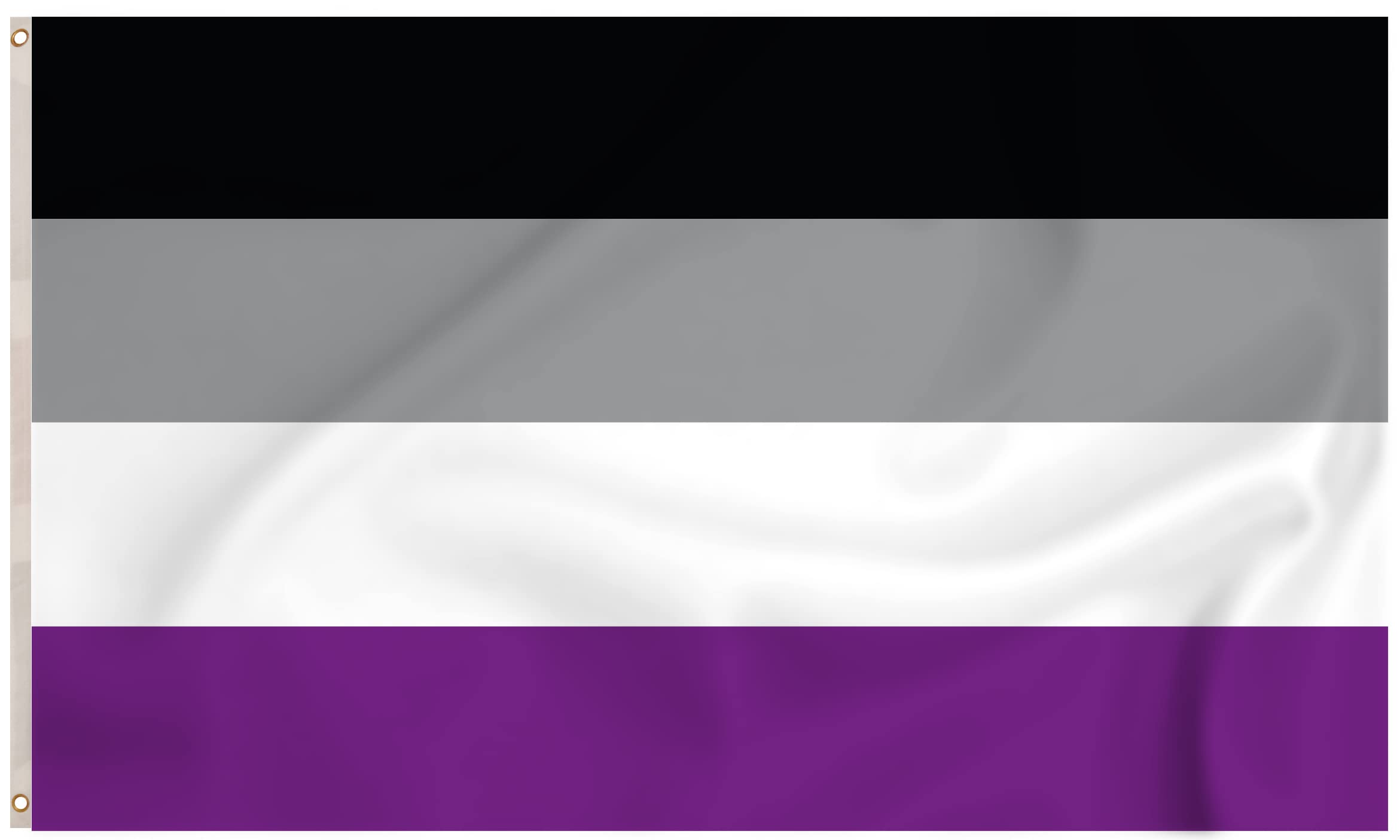 Storm&Lighthouse Asexual Flag Ace Flag Asexuality Flags Pride LGBTQ+ Flags 5ft x 3ft with Eyelets