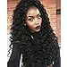 200 density Synthetic Lace Front Wigs for Black Women Heat Resistant Japan Fiber Curly Wave with Baby Hair