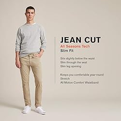 Dockers Men's Slim Fit Jean Cut All Seasons Tech